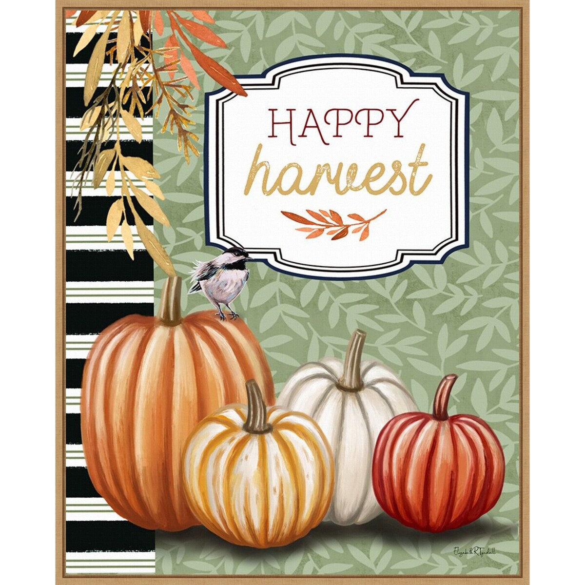 Happy Harvest by Elizabeth Tyndall Framed Canvas Wall Art Print