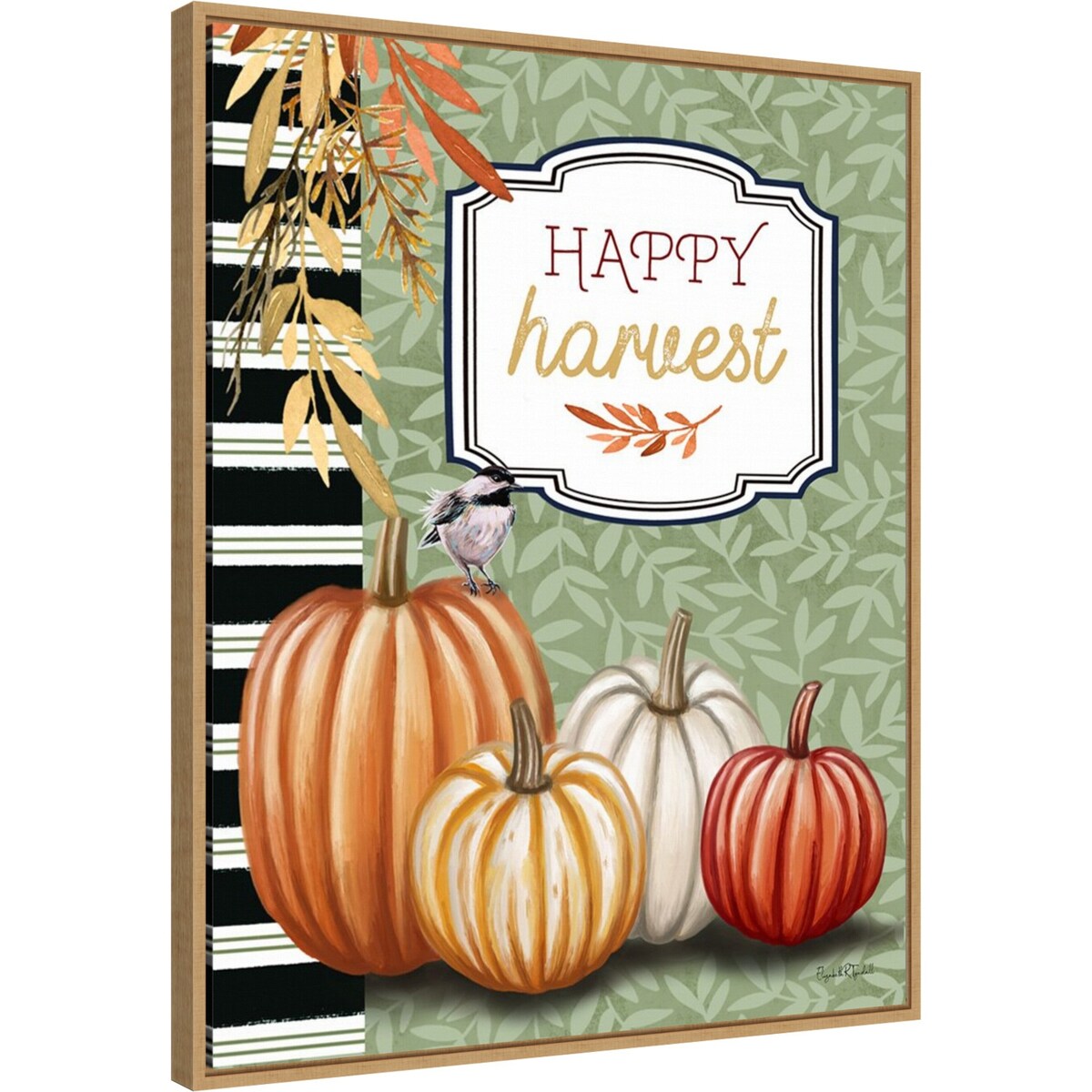 Happy Harvest by Elizabeth Tyndall Framed Canvas Wall Art Print