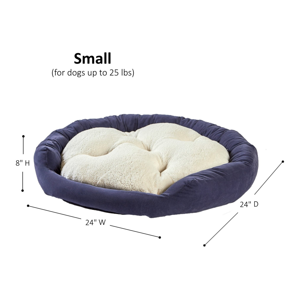 Happy Hounds Moxy Slate Donut Dog Bed
