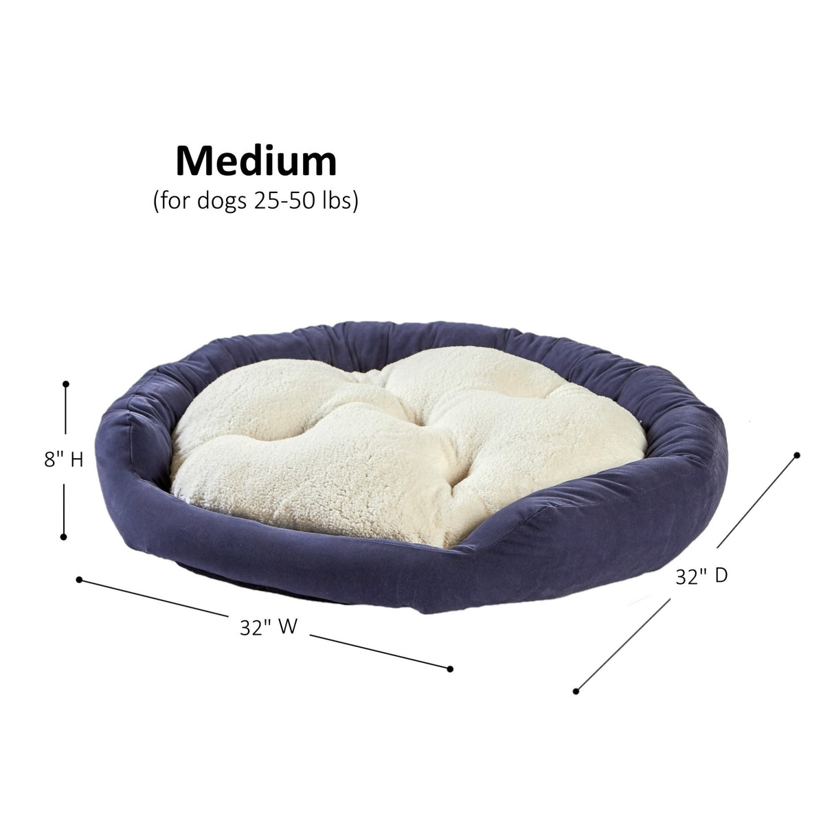 Happy Hounds Moxy Slate Donut Dog Bed