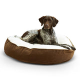 Happy Hounds Scout Deluxe Latte Round Dog Bed