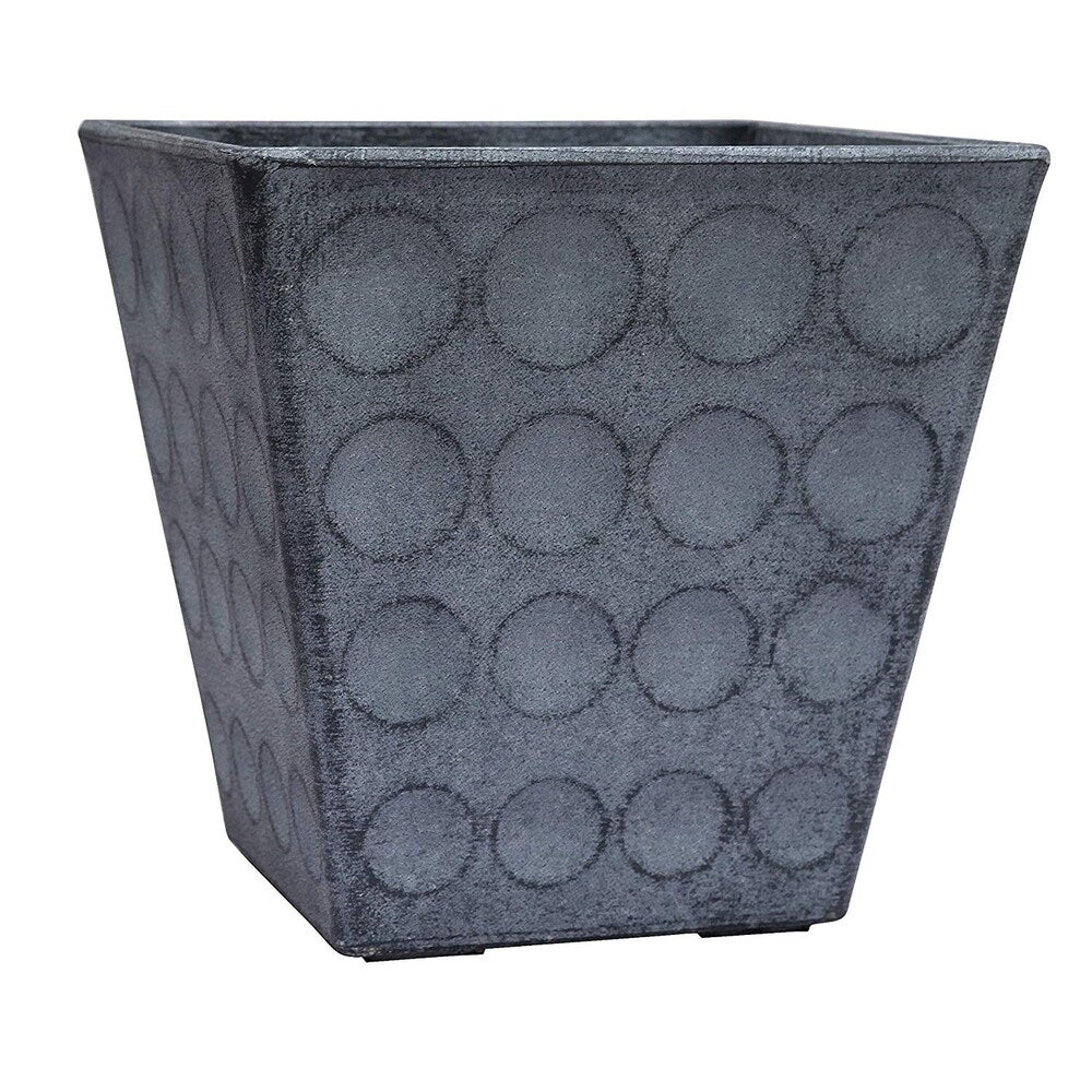 Happy Planter Planter, 14" x 14" x 13.6", Continental Gray