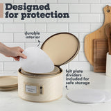 Hard Shell China Storage Containers 5-Piece Set Moving Boxes for Dinnerware, Glasses, Plates, Mugs and Saucers