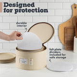 Hard Shell China Storage Containers 5-Piece Set Moving Boxes for Dinnerware, Glasses, Plates, Mugs and Saucers