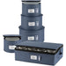 Hard Shell China Storage Containers 5-Piece Set Moving Boxes for Dinnerware, Glasses, Plates, Mugs and Saucers