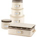 Hard Shell China Storage Containers 5-Piece Set Moving Boxes for Dinnerware, Glasses, Plates, Mugs and Saucers