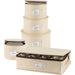 Hard Shell China Storage Containers 5-Piece Set Moving Boxes for Dinnerware, Glasses, Plates, Mugs and Saucers