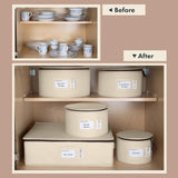 Hard Shell China Storage Containers 5-Piece Set Moving Boxes for Dinnerware, Glasses, Plates, Mugs and Saucers