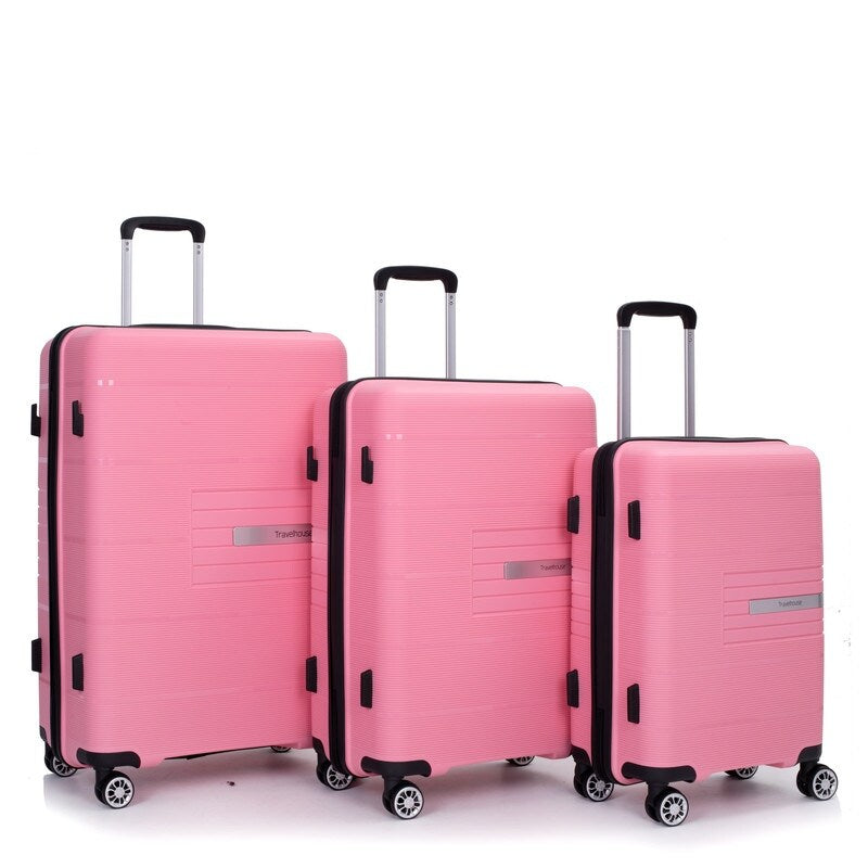 Hardshell Suitcase Double Spinner Wheels Lightweight Durable Suitcase,3-Piece Set