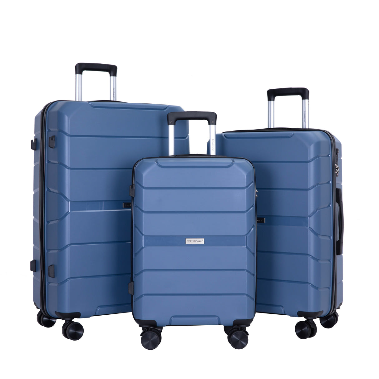 Hardshell Suitcase Spinner Wheels PP Luggage Sets Lightweight Durable Suitcase with TSA Lock,3-Piece Set (20/24/28)