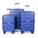 Hardshell Suitcase Spinner Wheels PP Luggage Sets Lightweight Durable Suitcase with TSA Lock,3-Piece Set (20/24/28)