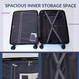 Hardshell Suitcase Spinner Wheels PP Luggage Sets Lightweight Durable Suitcase with TSA Lock,3-Piece Set (20/24/28)
