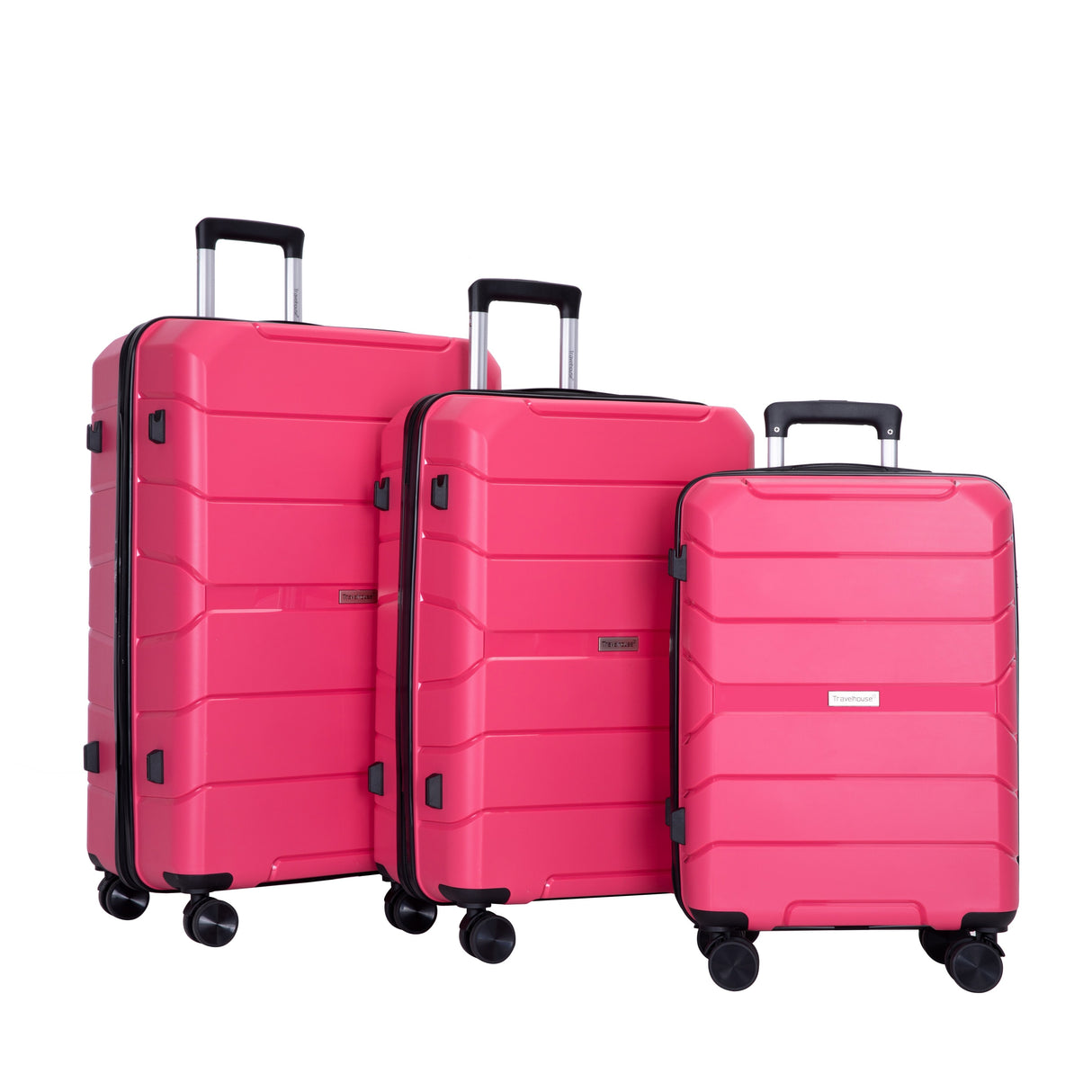 Hardshell Suitcase Spinner Wheels PP Luggage Sets Lightweight Durable Suitcase with TSA Lock,3-Piece Set (20/24/28)