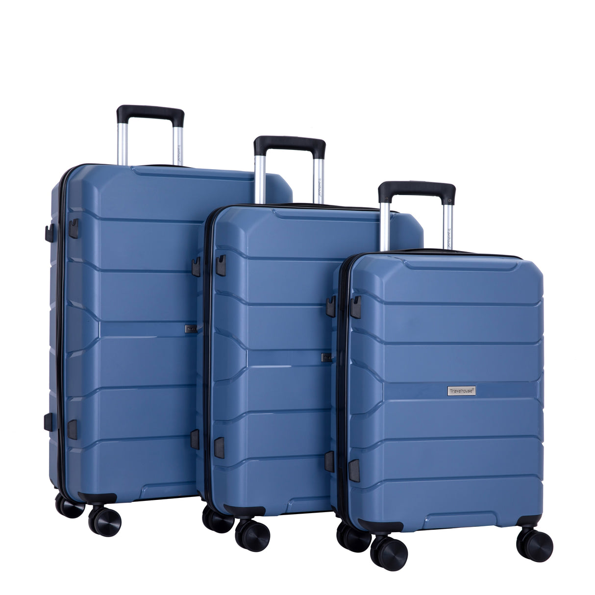 Hardshell Suitcase Spinner Wheels PP Luggage Sets Lightweight Durable Suitcase with TSA Lock,3-Piece Set (20/24/28)
