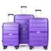 Hardshell Suitcase Spinner Wheels PP Luggage Sets Lightweight Durable Suitcase with TSA Lock,3-Piece Set (20/24/28)