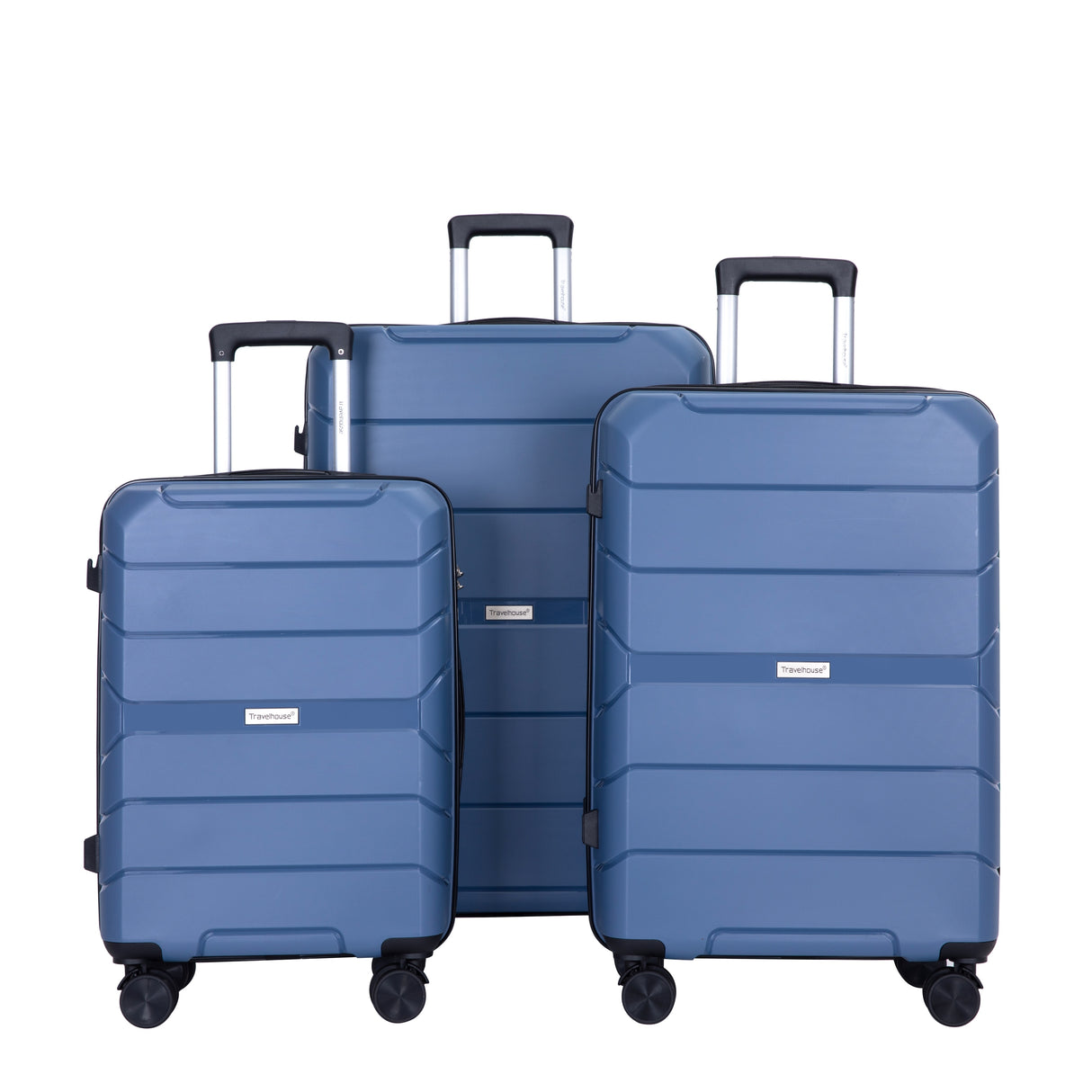 Hardshell Suitcase Spinner Wheels PP Luggage Sets Lightweight Durable Suitcase with TSA Lock,3-Piece Set (20/24/28)