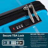 Hardshell Suitcase Spinner Wheels PP Luggage Sets Lightweight Durable Suitcase with TSA Lock,3-Piece Set (20/24/28)