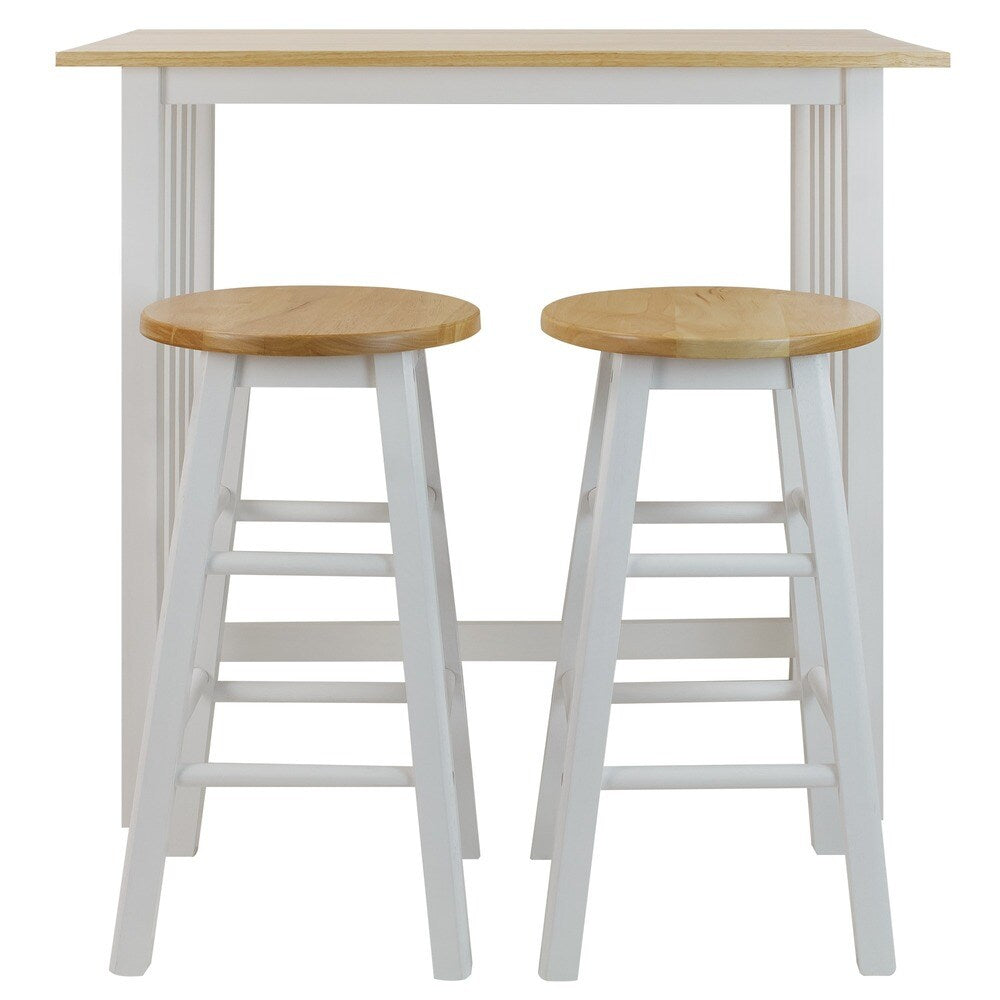 Hardwood Top 3-piece Pub Style Breakfast Set