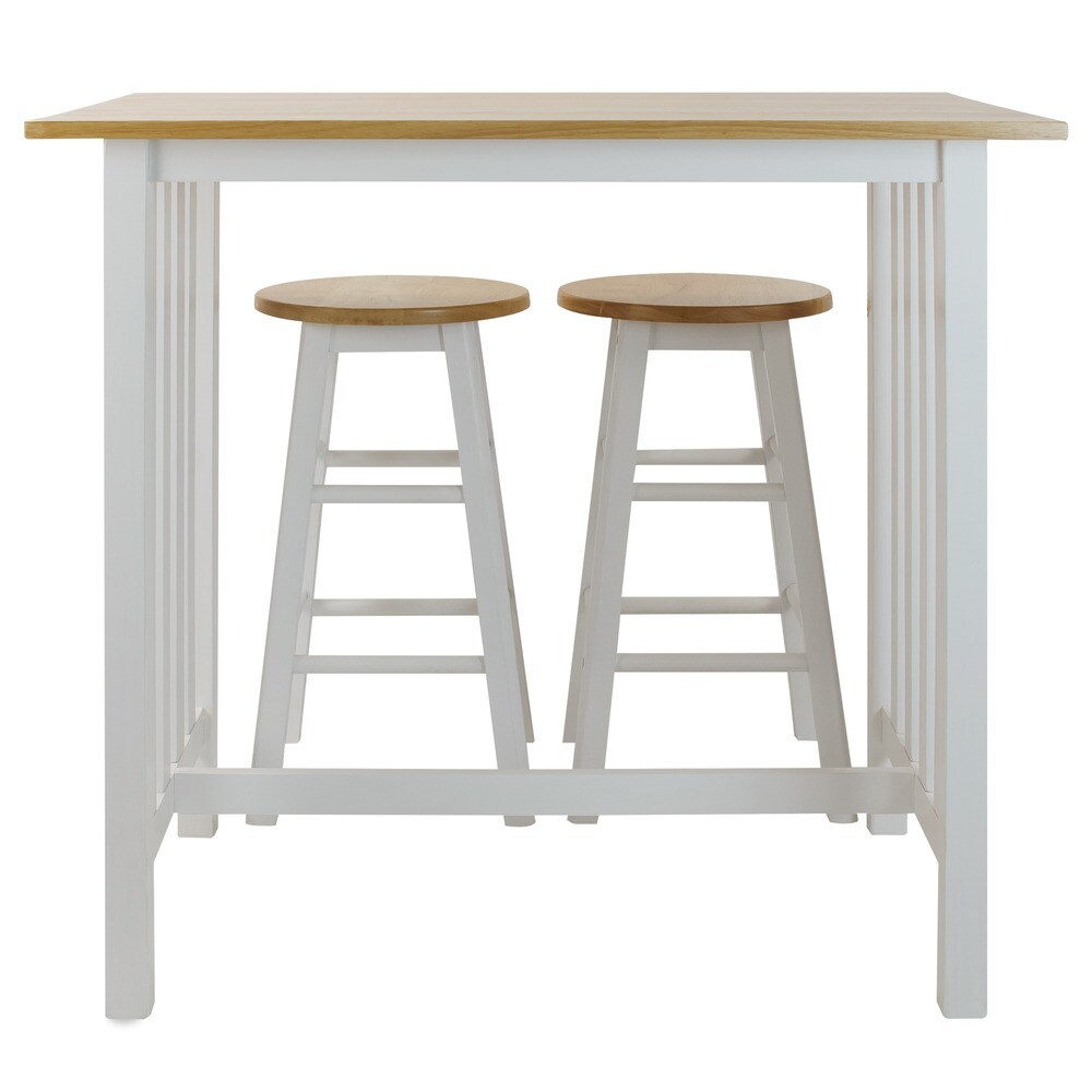 Hardwood Top 3-piece Pub Style Breakfast Set