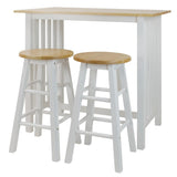 Hardwood Top 3-piece Pub Style Breakfast Set