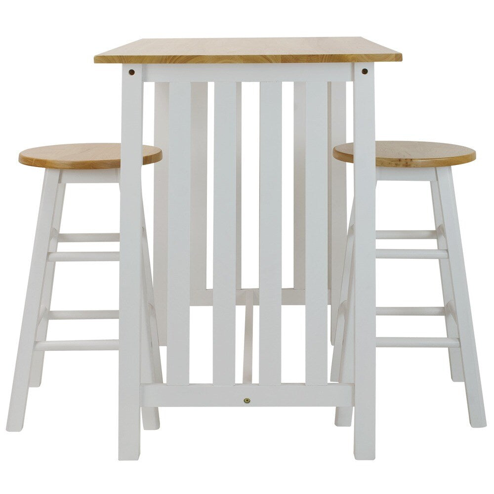 Hardwood Top 3-piece Pub Style Breakfast Set