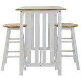 Hardwood Top 3-piece Pub Style Breakfast Set