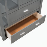 Hardwood Twin Over Twin Bunk Bed with Trundle and Staircase