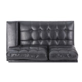 Harlar Faux Leather 3 Seater Sofa and Chaise Lounge Sectional Set by Christopher Knight Home