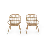 Harlem Wicker Outdoor Accent Chairs by Christopher Knight Home