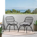 Harlem Wicker Outdoor Accent Chairs by Christopher Knight Home