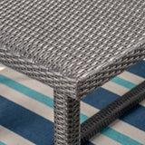 Harlowe Outdoor 7 Piece Wicker Dining Set with Cushions by Christopher Knight Home