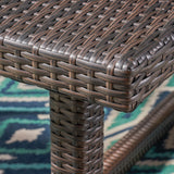 Harlowe Outdoor 7 Piece Wicker Dining Set with Cushions by Christopher Knight Home