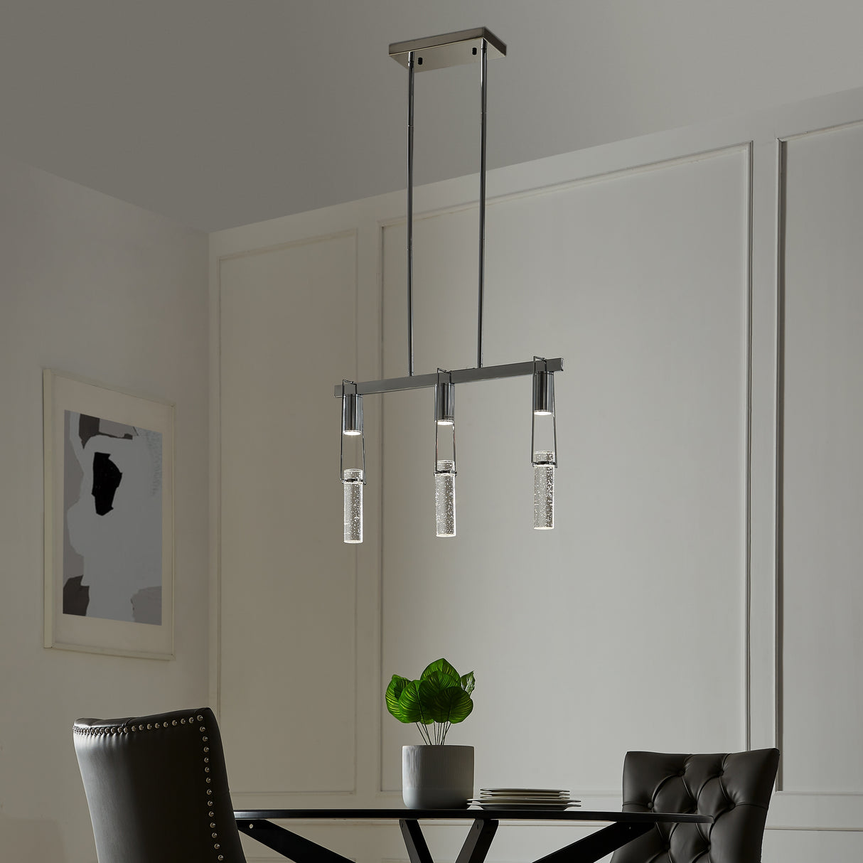 Harmony Chandelier // 3 or 5 light crystal chandelier