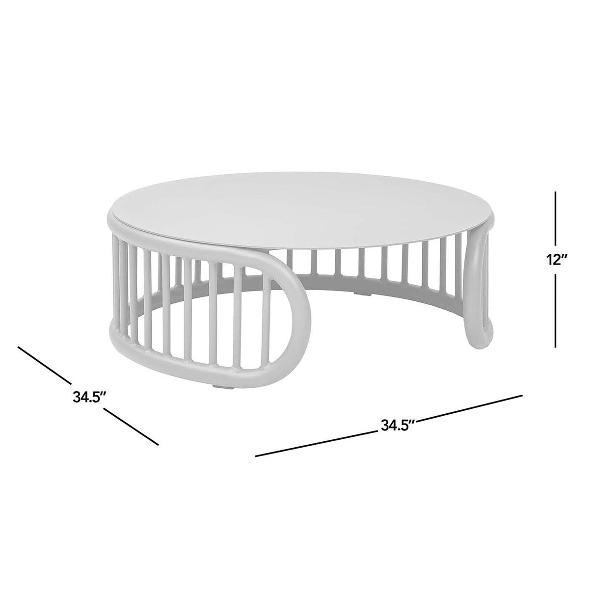 Harper 4-Piece Curved Barrel Patio Deep Seating Conversation Set