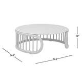 Harper 4-Piece Curved Barrel Patio Deep Seating Conversation Set