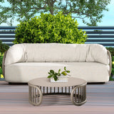 Harper 4-Piece Curved Barrel Patio Deep Seating Conversation Set