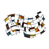 SEI Furniture Abstract Metal Wall Art