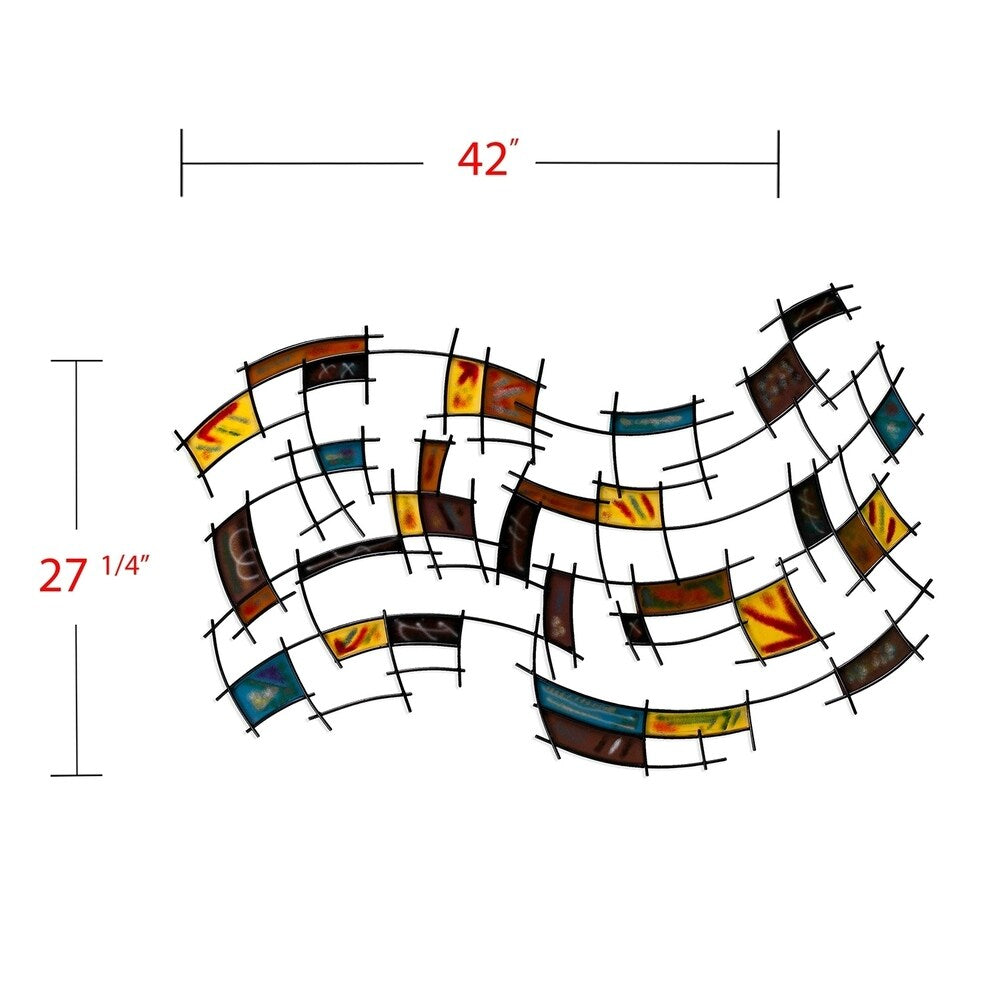 SEI Furniture Abstract Metal Wall Art