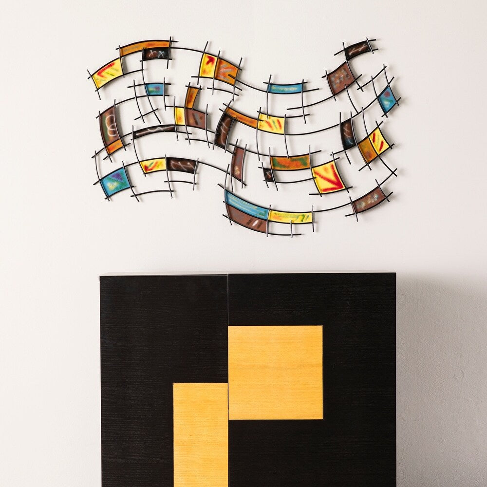 SEI Furniture Abstract Metal Wall Art