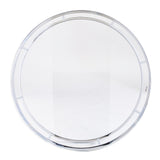 Silver Orchid Olivia Chrome Round Cocktail Table