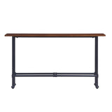 SEI Furniture Northrup Black/Espresso Console Table