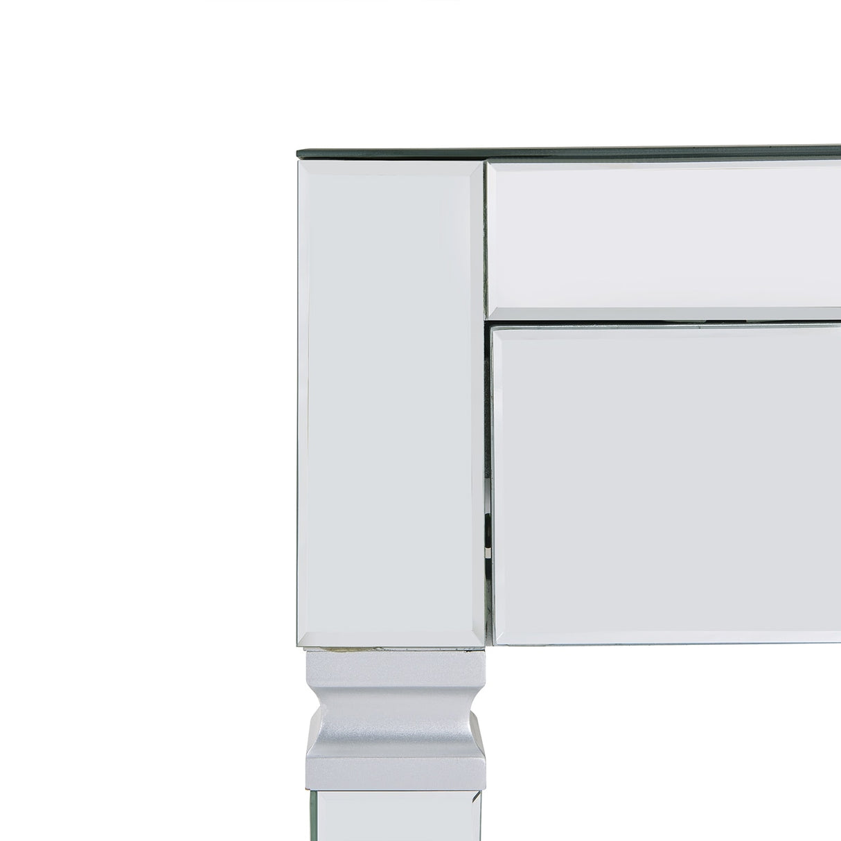 Dakota Silver Mirrored Desk