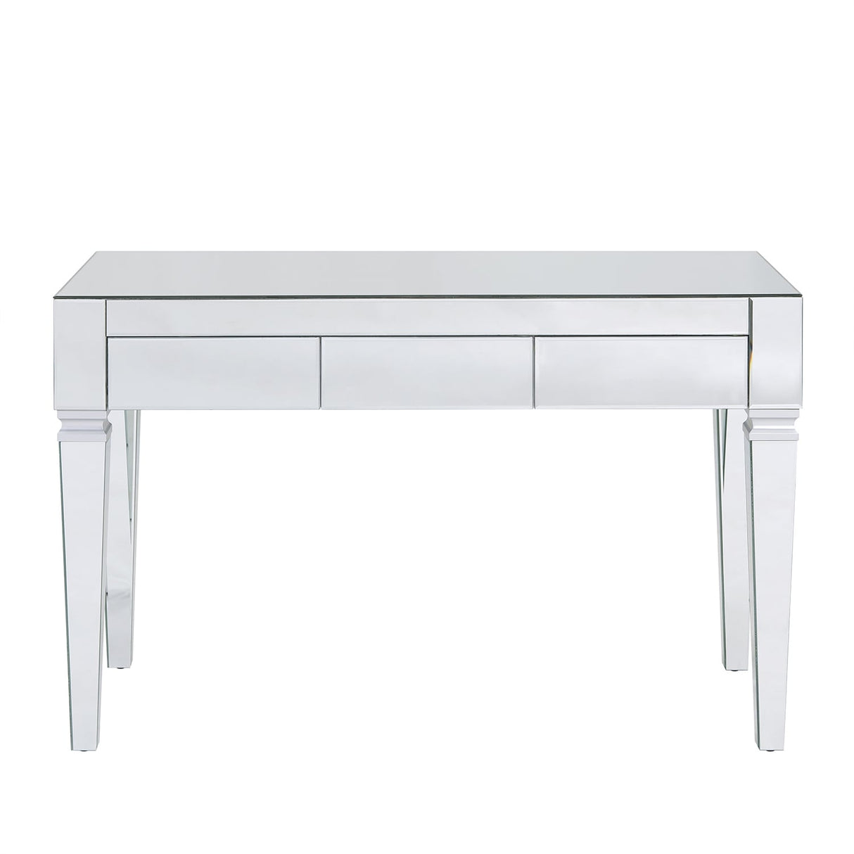 Dakota Silver Mirrored Desk