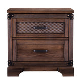 Carbon Loft Ostwald Antiqued Whiskey Maple Double-drawer Nightstand
