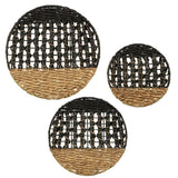 SEI Furniture Terraza 2-tone Woven Water Hyacinth Wall Decor (Set of 3)