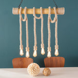 The Curated Nomad Merlin Natural 6-rope Island Pendant Light