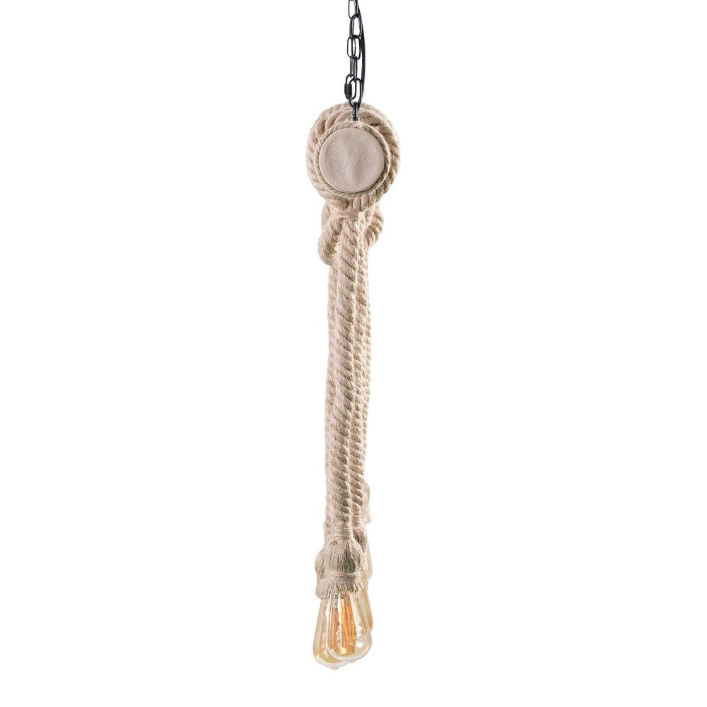 The Curated Nomad Merlin Natural 6-rope Island Pendant Light