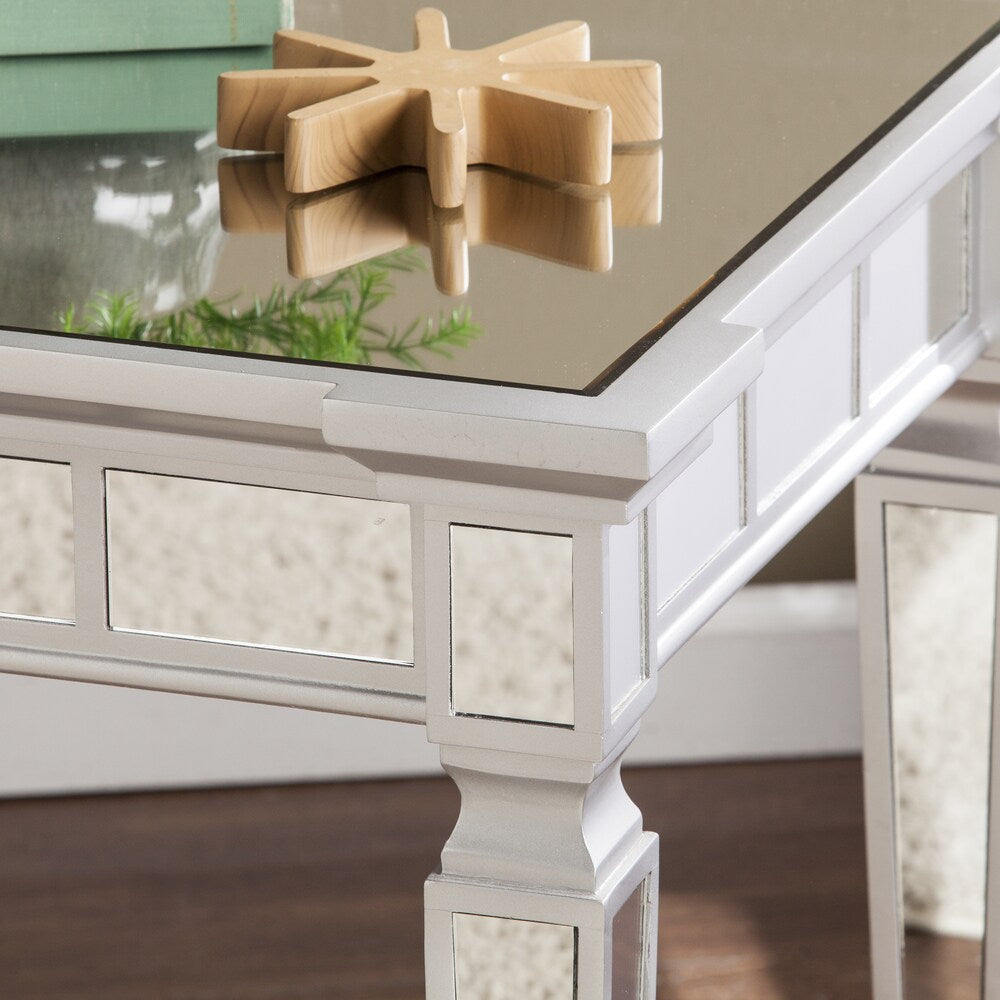 SEI Furniture Olivia Glam Mirrored Square Side Table