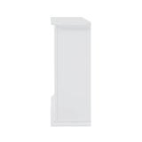 SEI Furniture Heidi Contemporary White Wood Color Changing LED Fireplace