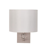 Porch & Den Capehorn White/ Brushed Nickel Fabric Wall Sconce (Set of 2)